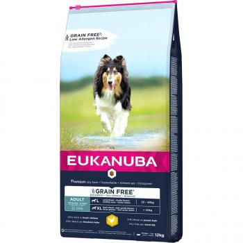 Eukanuba Grain Free Adult Large Breed Chicken - Economy Pack: 2 x 12 kg