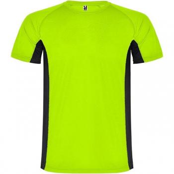 Camiseta técnica deportiva infantil de manga corta con tejido bird's eye