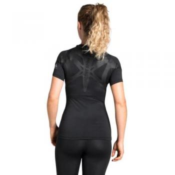 Camiseta de Manga Corta Odlo Active Spine 2.0 para Mujer, Color Negro