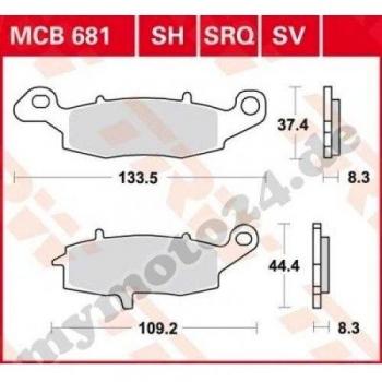 Freno TRW/Lucas MCB681SH, sinter Performance con ABE