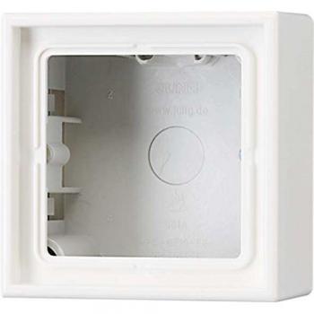 Caja superficie simple blanco marfil JUNG LS581AW