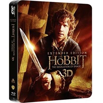 The Hobbit: The Desolation Of Smaug - Extended Edition Steelbook [Blu-ray 3D + Blu-ray] [2014] [Region Free]