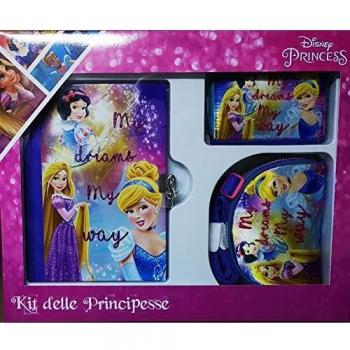 CARTOON WORLD Diario secreto con bolso y cartera Disney – Princesas
