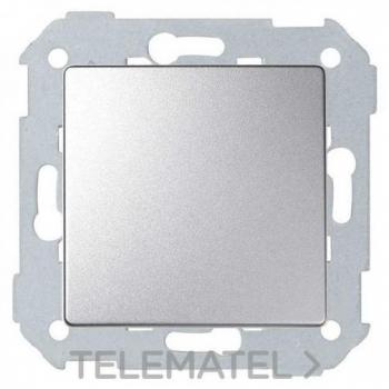 Conmutador Simon 82 con embornamiento rápido + tecla 10AX aluminio frío 0701001957