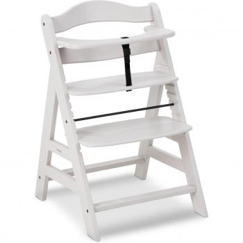 Trona Evolutiva Hauck Alpha+ Crema, Silla de Madera Ajustable para Bebés, Certificada FSC