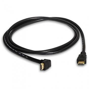 NanoCable 10.15.3002 - Cable HDMI V1.4 de alta velocidad / HEC acodado, A/M-A/M, macho-macho, negro, 1.8mts