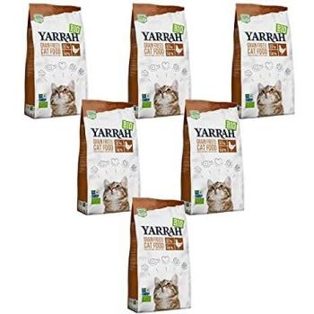 Yarrah Organic Grain-Free Dry Cat Food with Chicken and Fish - 800g