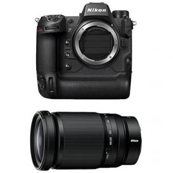 Cámara híbrida Nikon Z9 con objetivo Z 28-400mm f/4-8 y garantía de 3 años