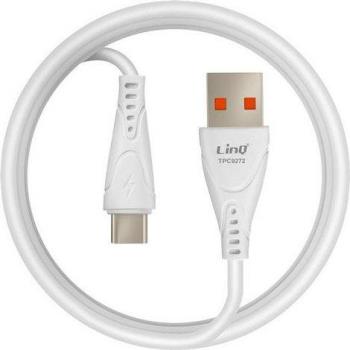 Cable USB a USB-C de carga rápida 3A, longitud 1m, color blanco