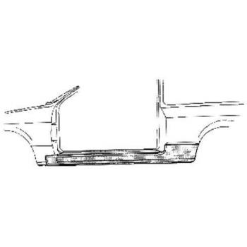 Chapa de acceso lateral derecha Van Wezel 5880102 para VW Golf 3