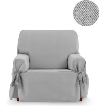 Vipalia Funda Cubre Sofá Lazos 1 Plaza Gris Oscuro Modelo Royale Adaptable
