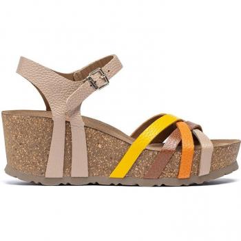 Sandalia cuña Bari 302 beige