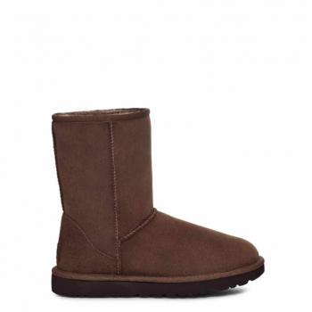UGG® Classic Short II Sheepskin Boots in Burnt Cedar, Size 5, for Women