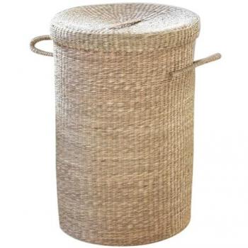 Cesta de Ropa de Junco de Mar Natural y Ecológico
