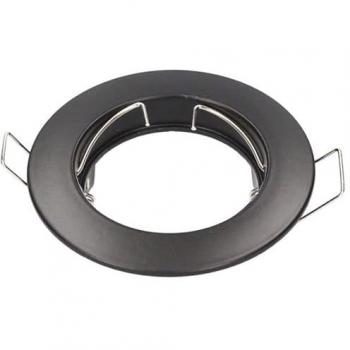 Foco Empotrable LED GSC 200405004 con Aro Fijo Redondo Negro Mate Ø77mm
