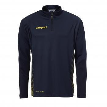 Uhlsport Score Zip Chándal con Cremallera 1/4, Hombre, Azul Marino/Amarillo flúor, 128