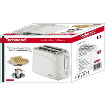 Tostadora Techwood TGP-202 Blanca 2 Ranuras 700W