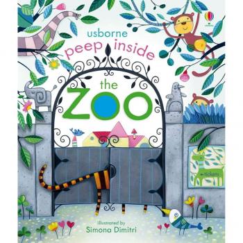 Libro Interactivo Mira Dentro del Zoológico con Páginas Desplegables y Ilustraciones Coloridas