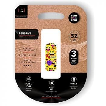 Tech One Tech Pendrive 32GB Emoji Collage USB 2.0