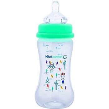 BEBE CONFORT BIBERON POLIPROPILENE 270 ML TETTARELLA MATERNITY SILICONE MISURA 1 AZZURRO