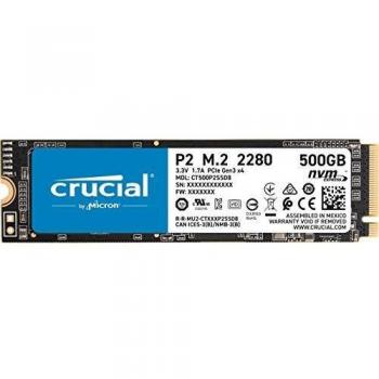 Crucial P2 CT500P2SSD8 SSD Internal 500GB, Speeds up to 2400MB/s
