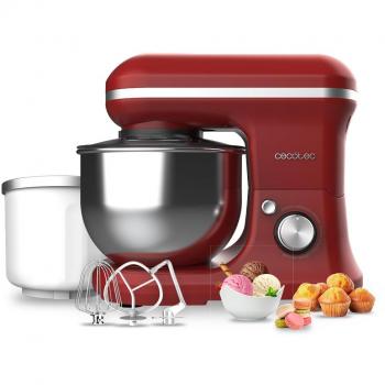 Batidora Amasadora Cecotec Cecomixer Merengue 1200 Ice-Cream 5L Roja