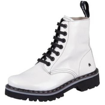 Botines Art 1166 PATENT FLASH CREAM / MARINA para Hombre/Mujer color Cream, unisex, de piel, tamaño 40 EU, plano (altura de suela de 1 a 3 cm), con cordones