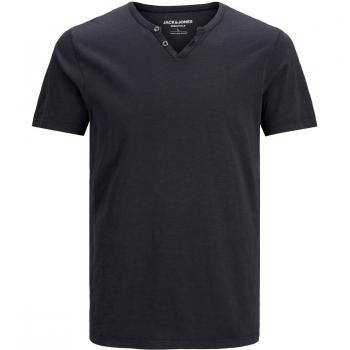 Camiseta de Manga Corta Jack & Jones Split para Hombre Color Negro