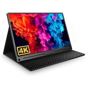 Monitor Portátil 4K para Juegos, Uperfect 15,6 Pulgadas Pantalla Portátil Gaming UHD 3840 * 2160 IPS USB C Eye Care para Raspberry Pi PS3 PS4 Xbox Ordenador