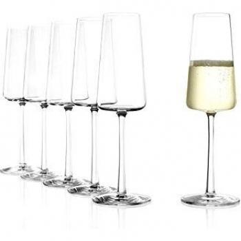 Copa Champagne Power 240 ml - Set de 6 Cristales Infrangibles y Apta para Lavavajillas
