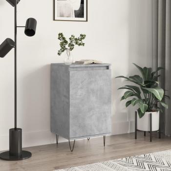 Aparador de madera de ingeniería gris hormigón 40x35x70 cm, mueble de almacenaje moderno con armarios y cajón de madera, buffet para salón, armario auxiliar y armario de almacenamiento