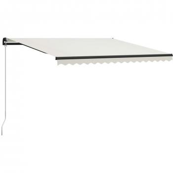 Toldo manual retráctil crema 400x300 cm