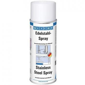 Spray de Acero Inoxidable WEICON, 400 ml - Revestimiento superficial, resistente a la corrosión y al clima