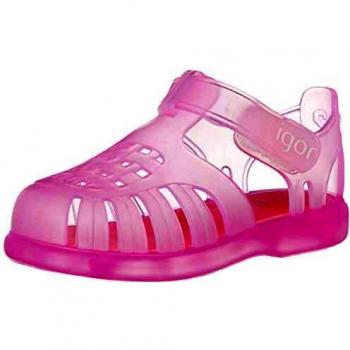 IGOR - Cangrejera Tobby Velcro Sintético Unisex-Niños Color: Rosa Talla: 24