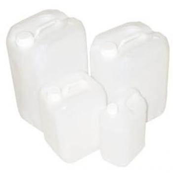 Bidón Plástico Alimentario con Asa - Garrafa Blanca Multiusos | Pack 2 Uds (5 Litros)