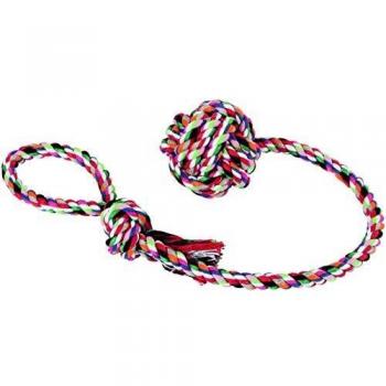Kerbl Bola de algodón con Cuerda, 9 cm