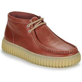 Clarks Torhill Hi Brown Leather Lace-Up Boots for Men