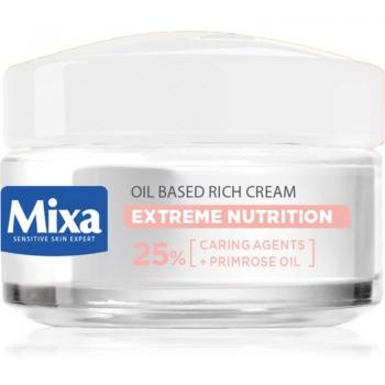 Crema Hidratante Intensiva Mixa Extreme Nutrition 50 ml - Crema hidratante rica con aceite de onagra, fórmula intensiva, 50 ml