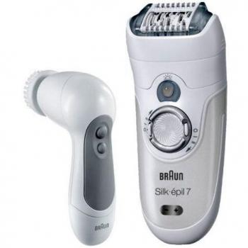 Braun Silk-épil 7 SkinSpa 7569 - Depiladora Wet & Dry sin cable con 6 extras + Cepillo Exfoliante para la cara