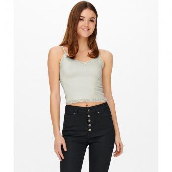 Only - Top básico lencero para mujer