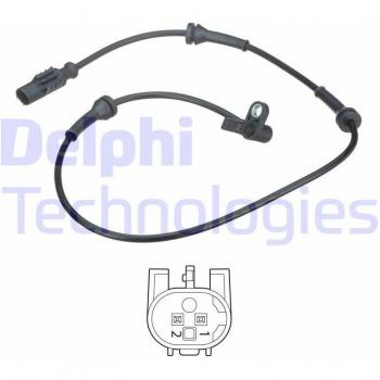 Sensor ABS DELPHI SS20597 - Sensor de revoluciones de la rueda, tipo: sensor ABS, marca: DELPHI, modelo: SS20597