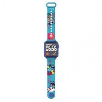 Reloj Digital LED Disney Stitch Azul - Smartwatch Lexibook