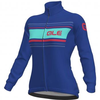 Alé Solid SINUOSA Maillot Manga Larga para Mujer, Azul/Turquesa, 176/180