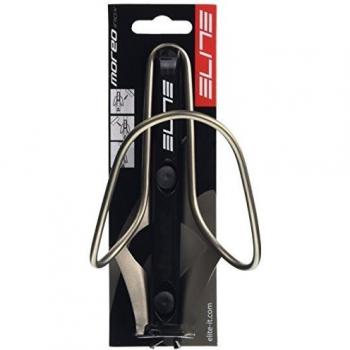 Elite PORTABIDON MOREO Acero Inoxidable Porta-Botellas, Sport, Negro/Plata (Multicolor), Talla Única