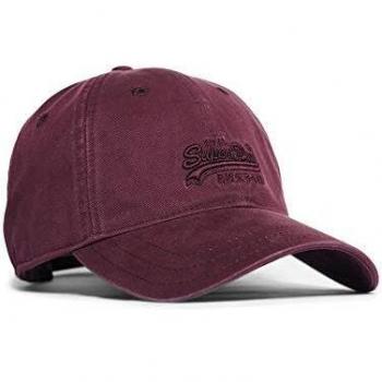 Superdry Wash Twill Hombre Cap Granate One Size