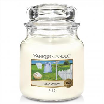 Yankee Candle Medium Jar Clean Cotton Scented Candle