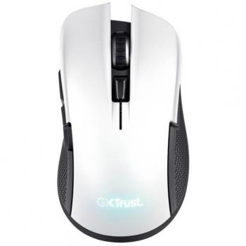Trust GXT 923W YBAR Ratón Gaming Inalámbrico RGB 7200DPI 6 Botones Recargable 50H Blanco