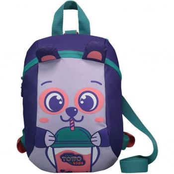 Mochila Totto Infantil Estampado Conejito Cornejo Morada