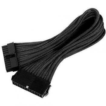 SilverStone SST-PP07-MBB - 30cm Motherboard 24pin to 24pin Sleeved Extention Cable, black