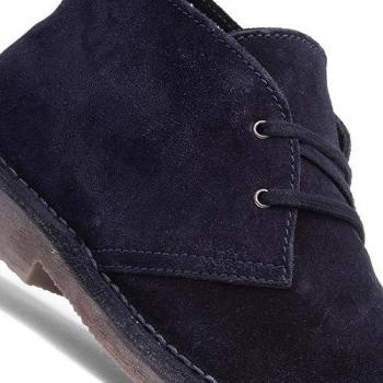 Hush Puppies Samuel Men's Navy Suede Chukka Boots with Memory Foam - Size UK 6